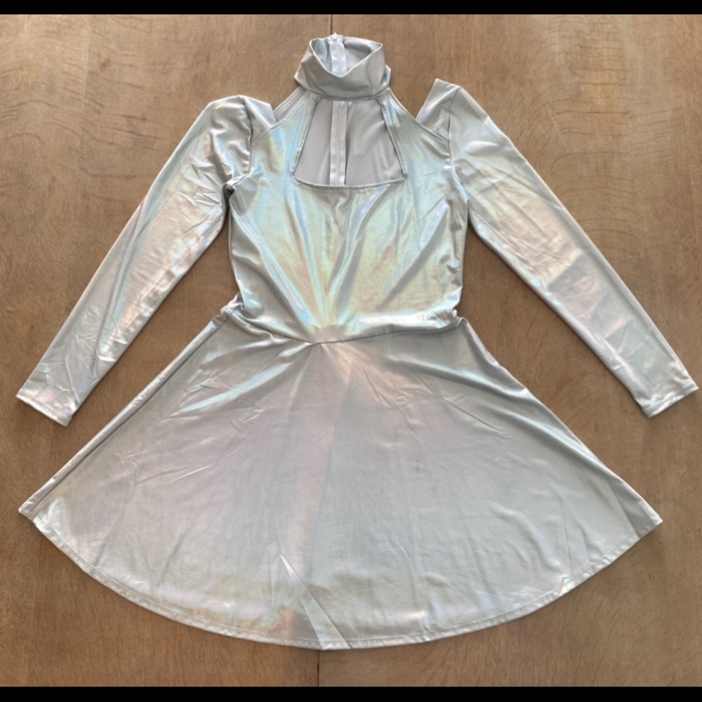 Halloween Costume- Alien, Robot, Fembot Upcycled Spirit Halloween Costume